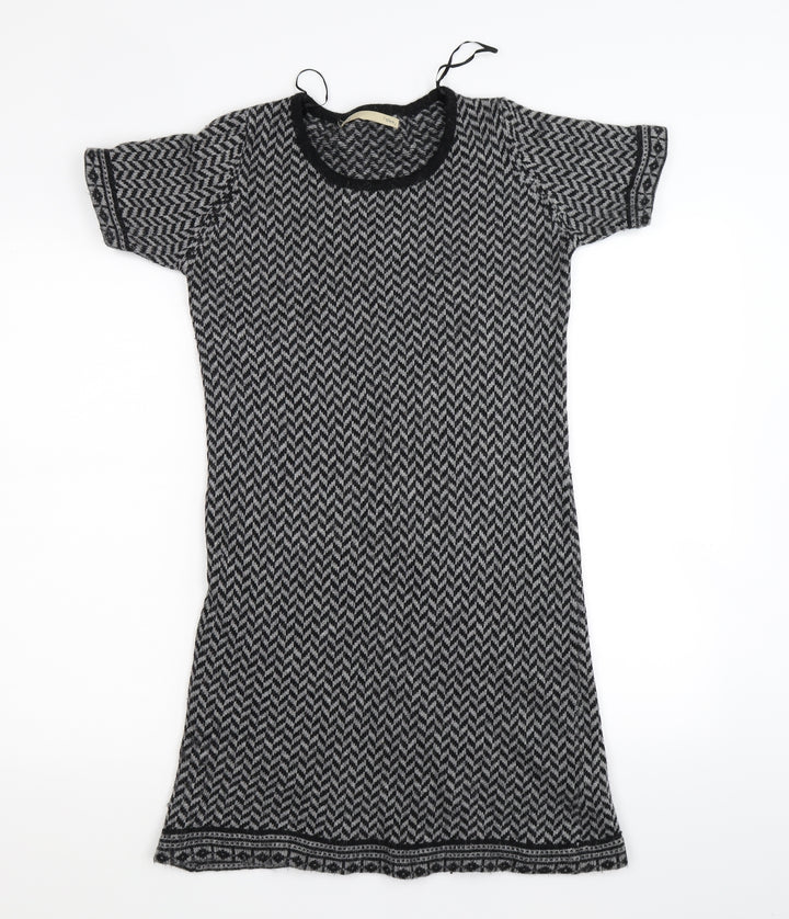 Sfera Womens Grey Rayon Jumper Dress Size S