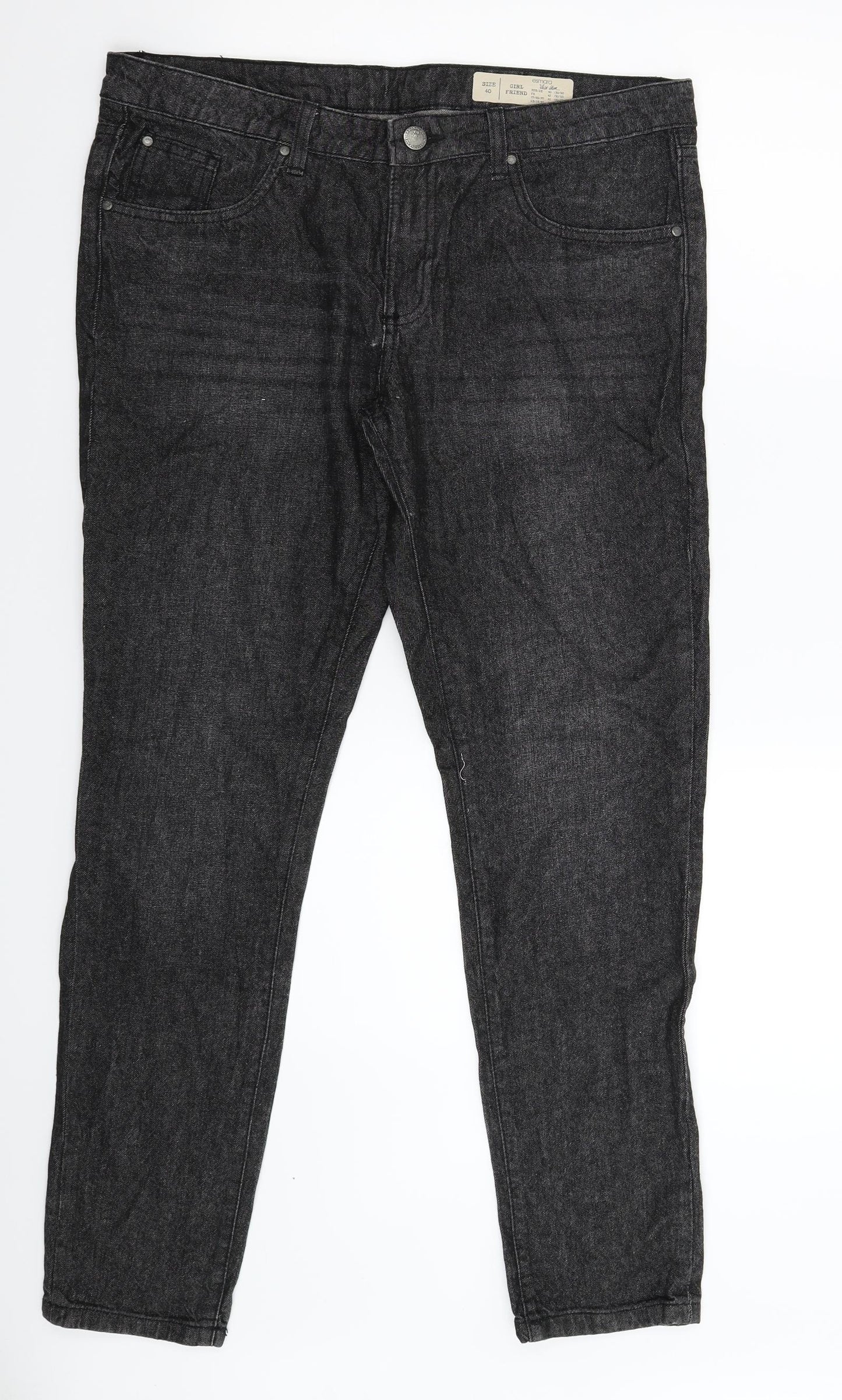 ESMARA Womens Black  Denim Skinny Jeans Size 14 L30 in