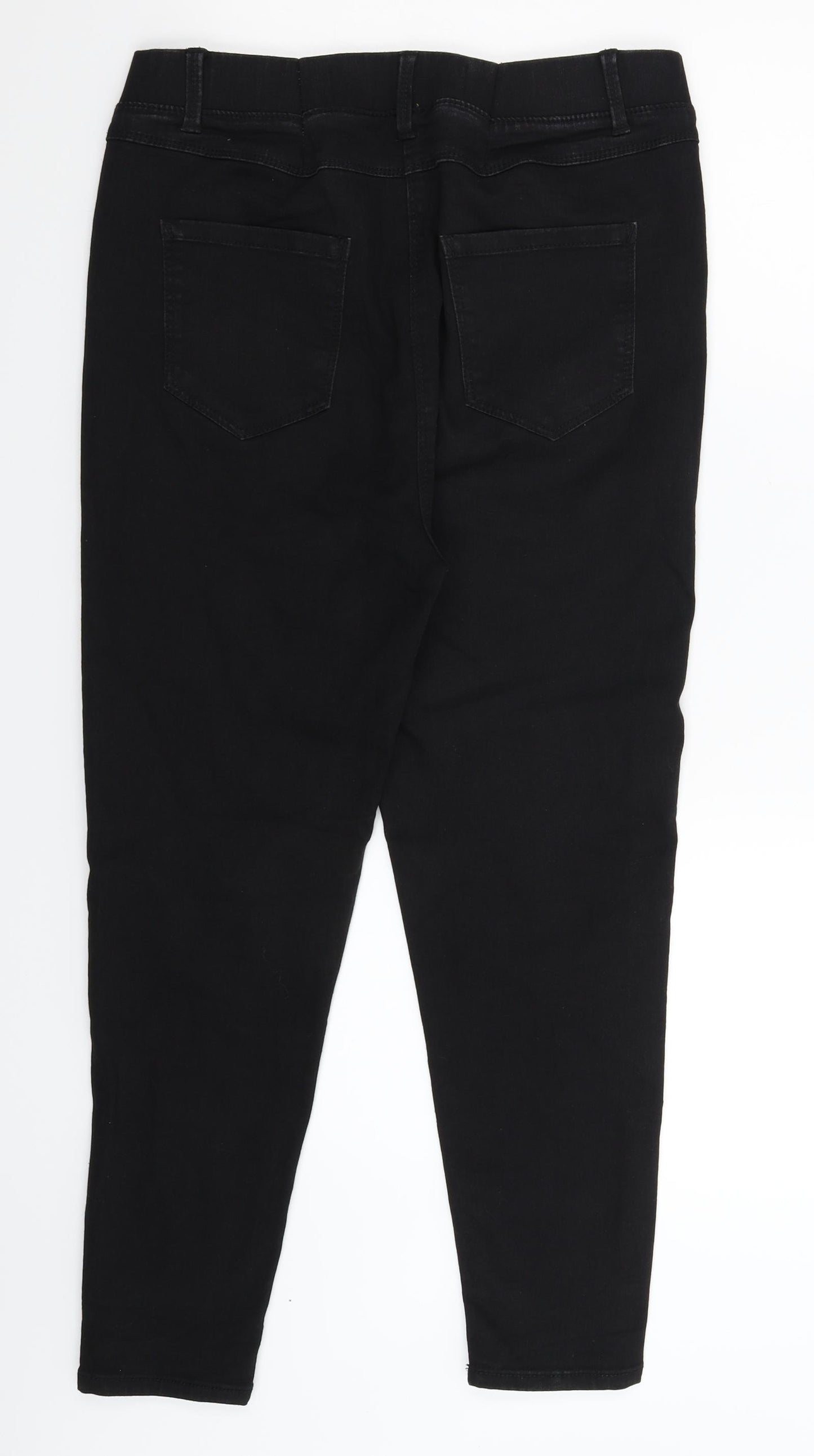 Simply Be Womens Black  Denim Jegging Jeans Size 16 L24 in