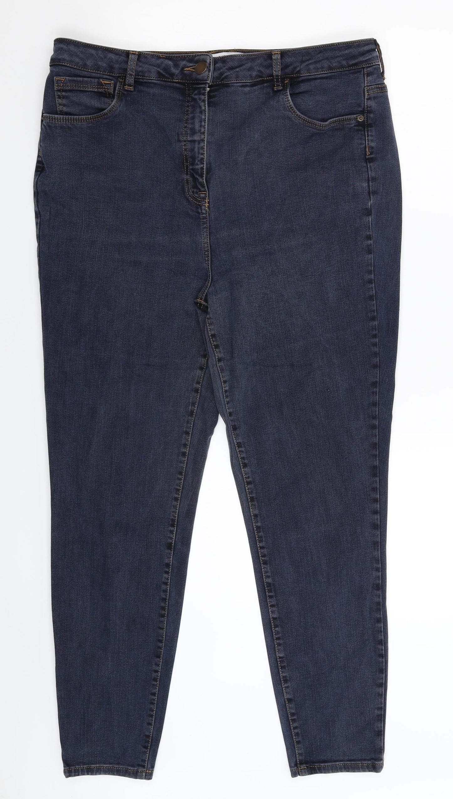 NEXT Womens Blue  Denim Skinny Jeans Size 18 L27 in