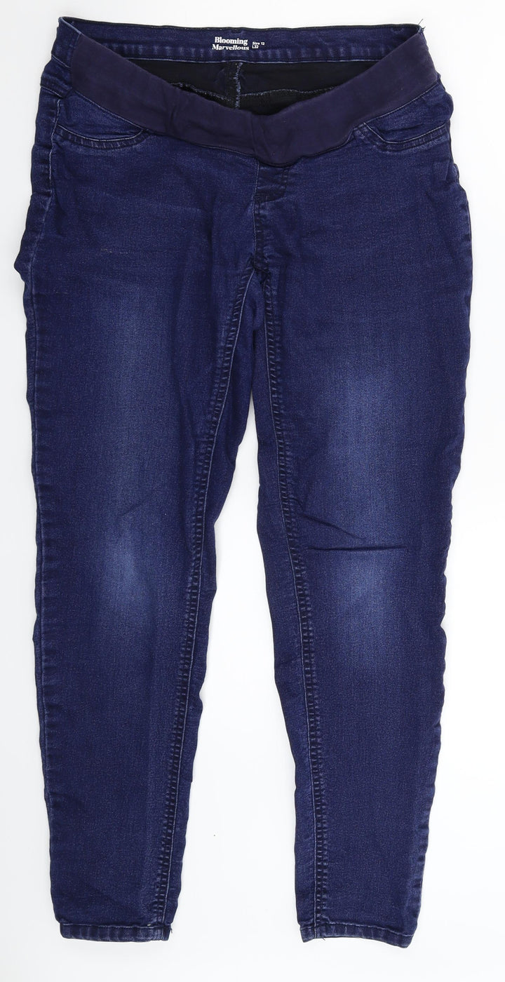 Blooming Marvellous Womens Blue Denim Jegging Jeans Size 12 L30 in