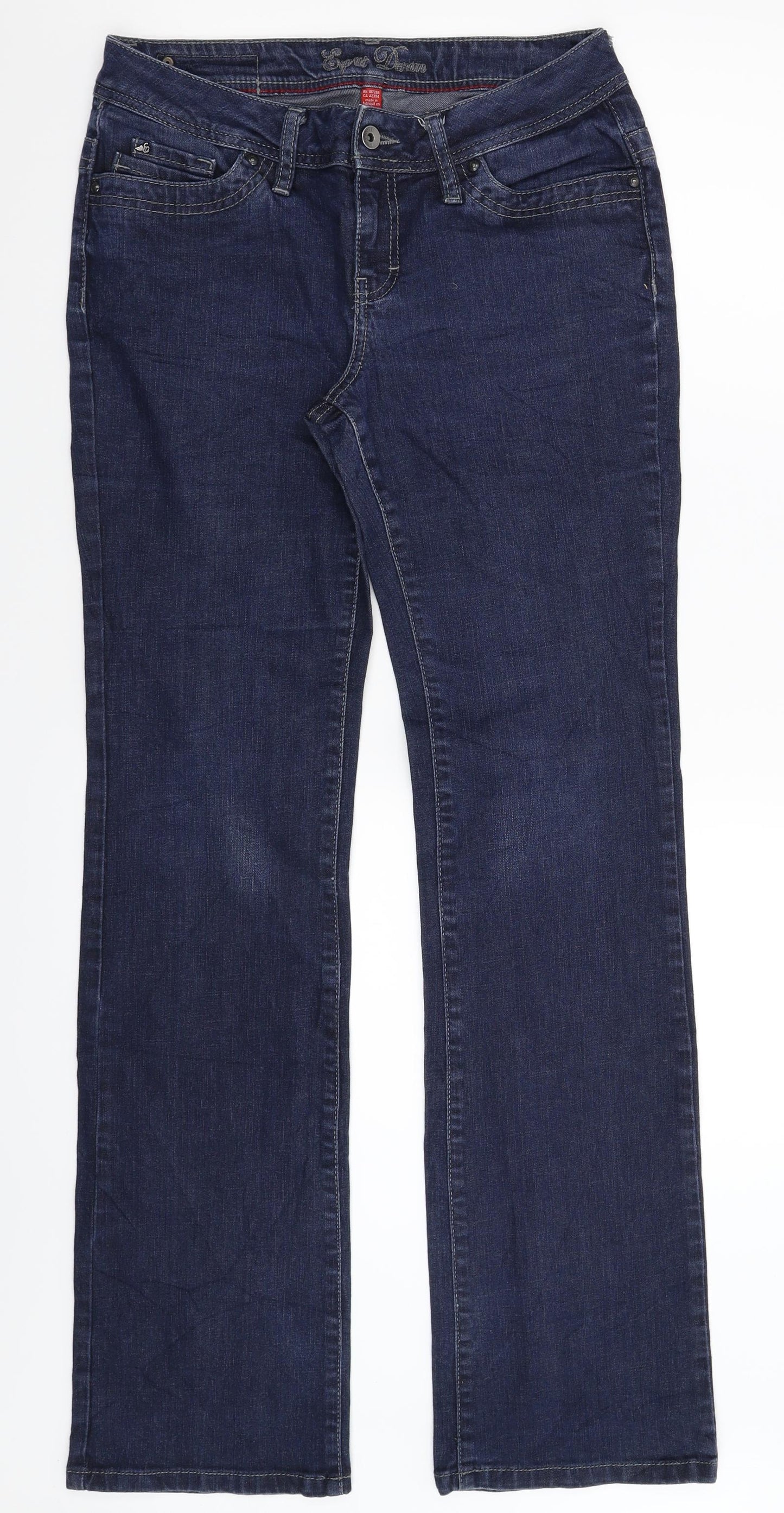 Esprit Womens Blue  Denim Bootcut Jeans Size 10 L33 in