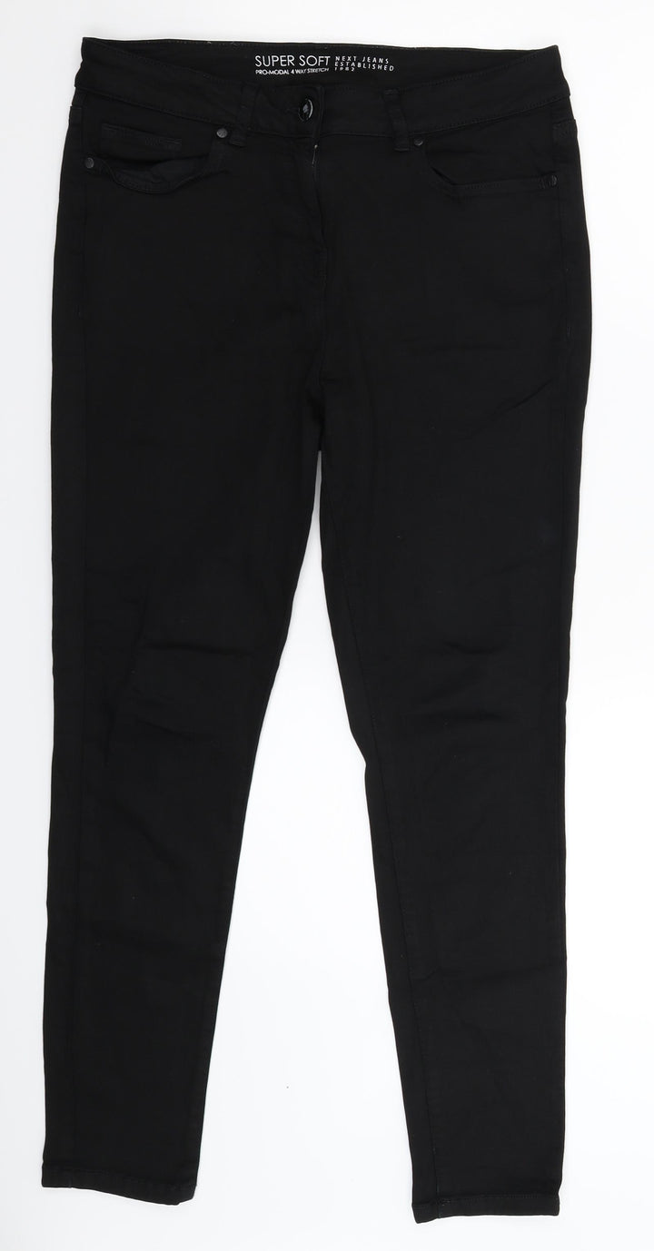 NEXT Womens Black Denim Skinny Jeans Size 32 in L28 in