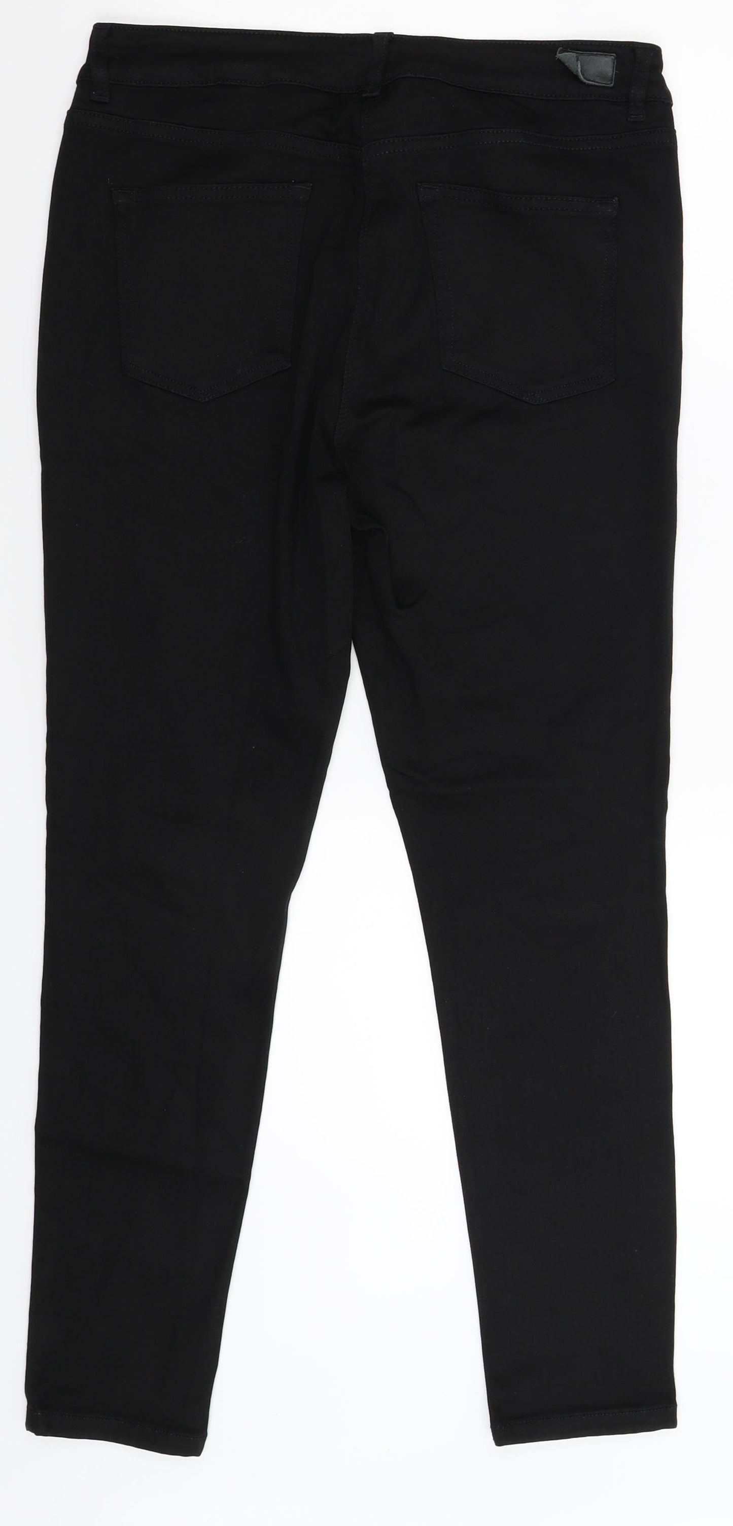 NEXT Womens Black  Denim Skinny Jeans Size 32 in L28 in