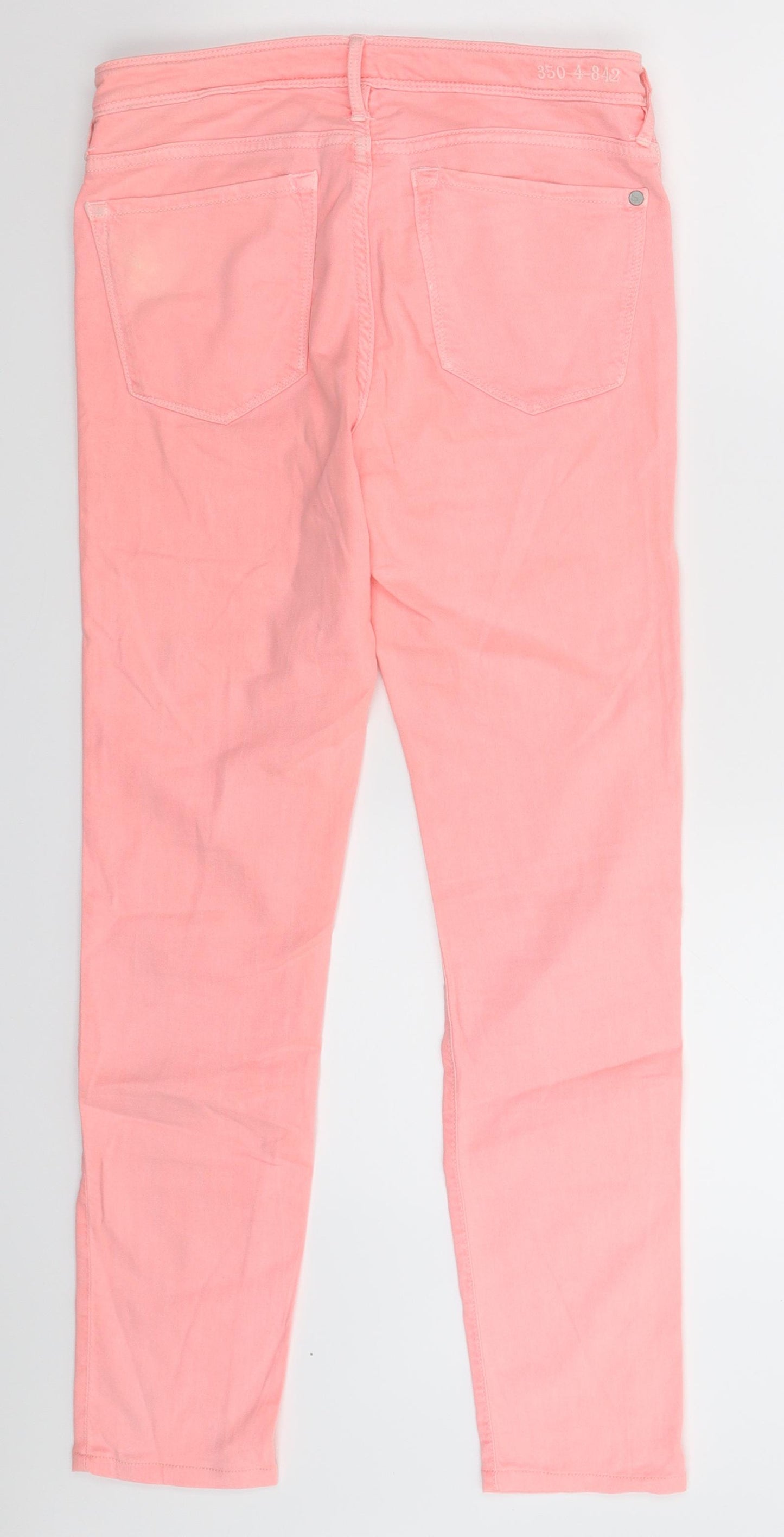 Preworn Womens Pink  Denim Skinny Jeans Size 28 in L27 in