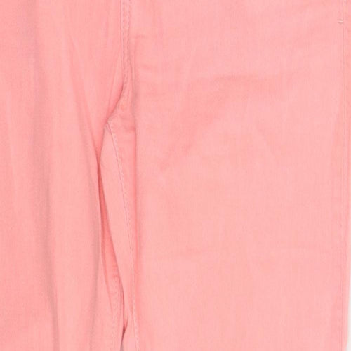 Preworn Womens Pink  Denim Skinny Jeans Size 28 in L27 in