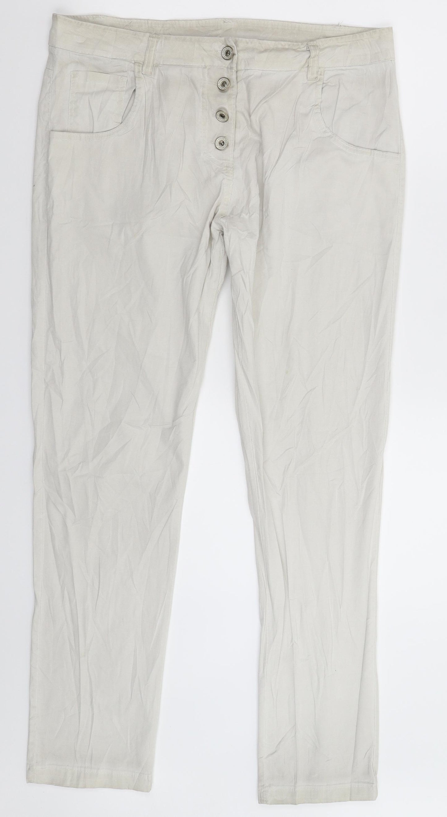 Preworn Womens Grey   Trousers  Size 34 in L30 in