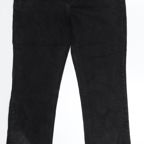 C&A Womens Black  Denim Straight Jeans Size 30 in L29 in