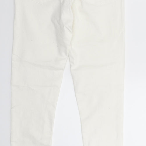 Love Label Womens White  Denim Skinny Jeans Size 8 L28 in