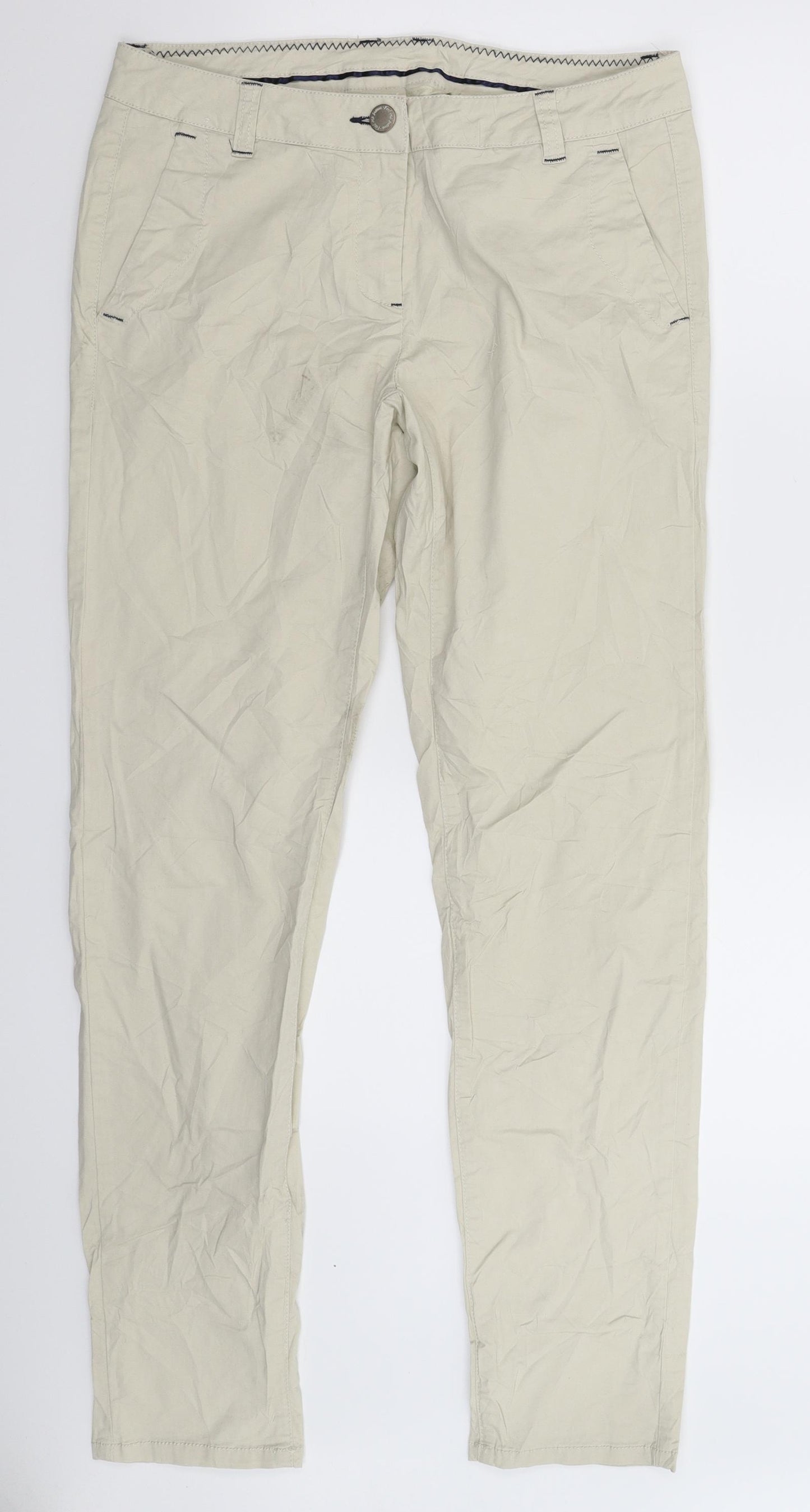 Colours of The World Womens Beige   Trousers  Size 12 L31 in