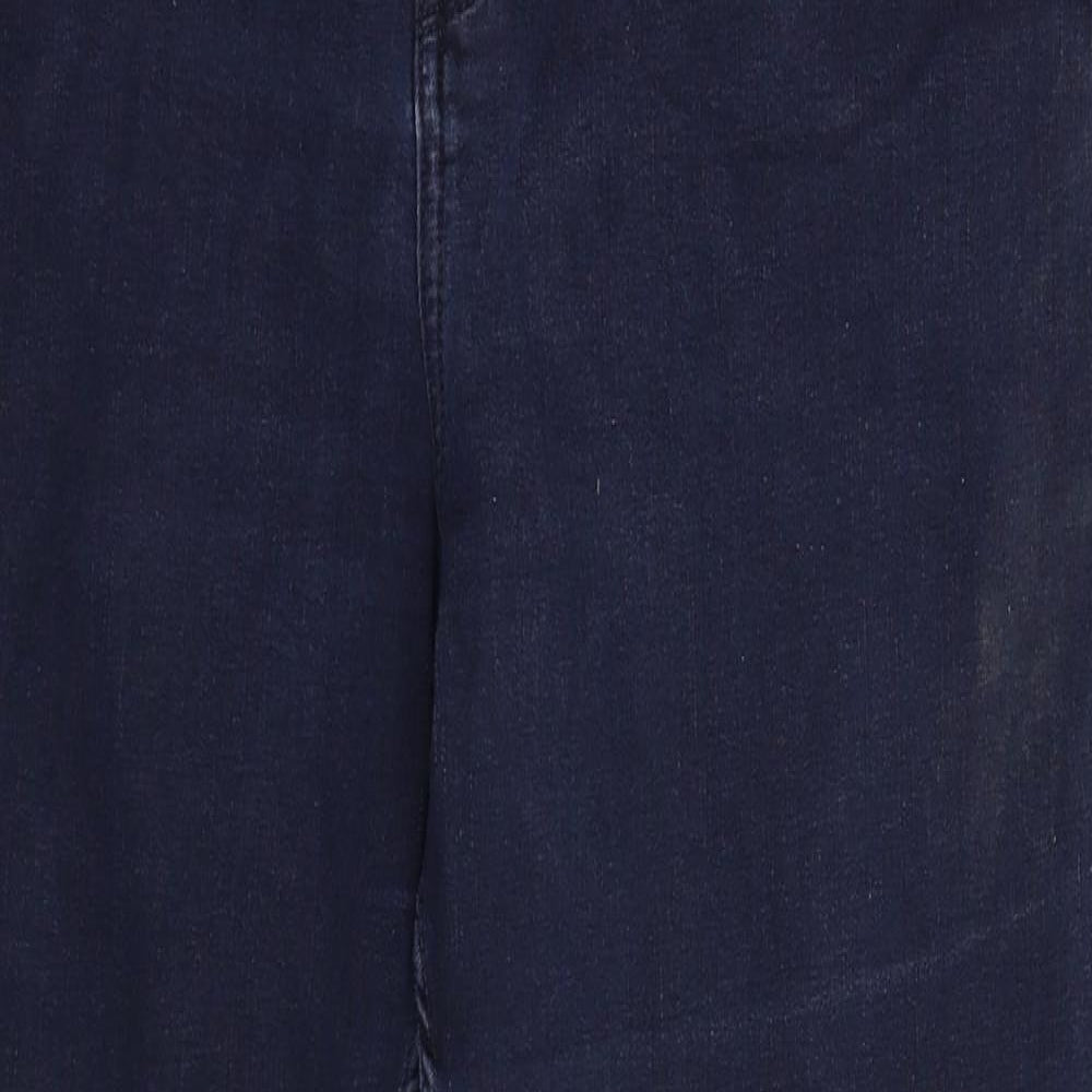 Per Una Womens Blue  Denim Straight Jeans Size 18 L29 in