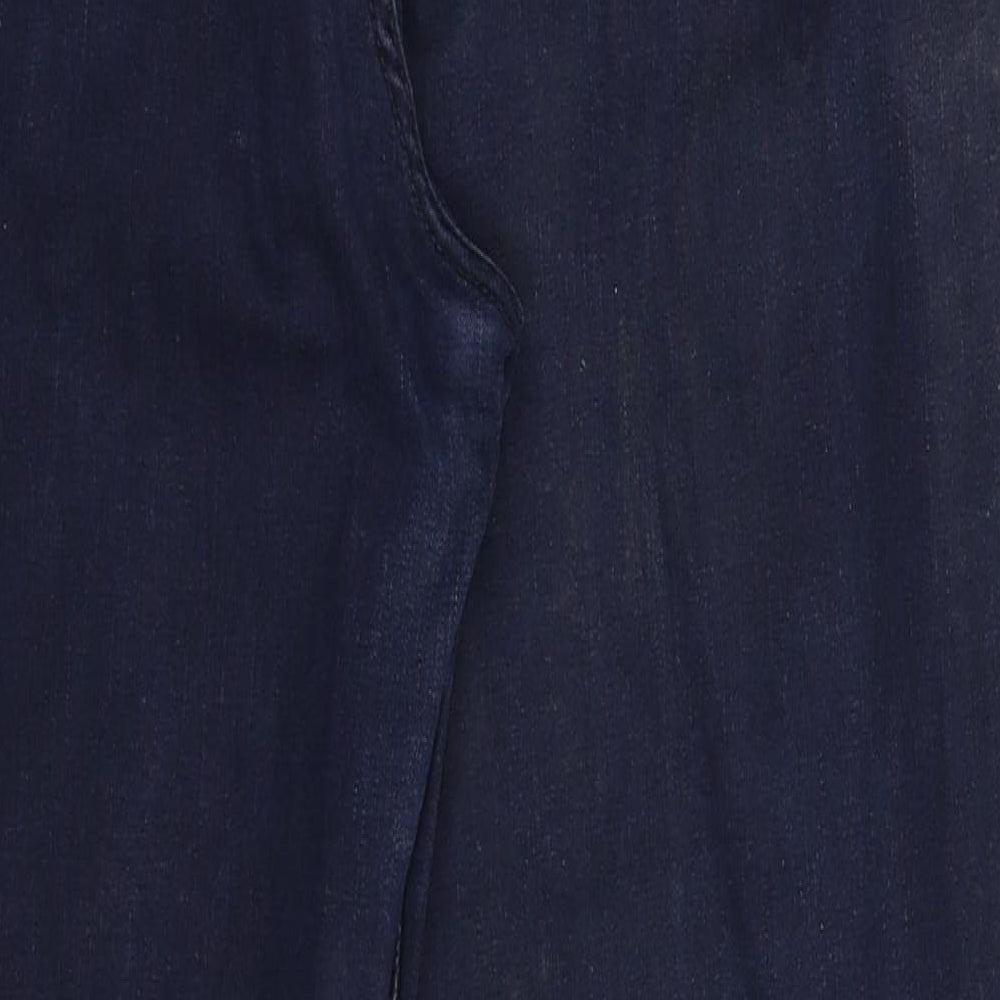 Per Una Womens Blue  Denim Straight Jeans Size 18 L29 in