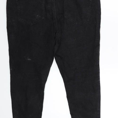 George Womens Black  Denim Skinny Jeans Size 18 L25 in