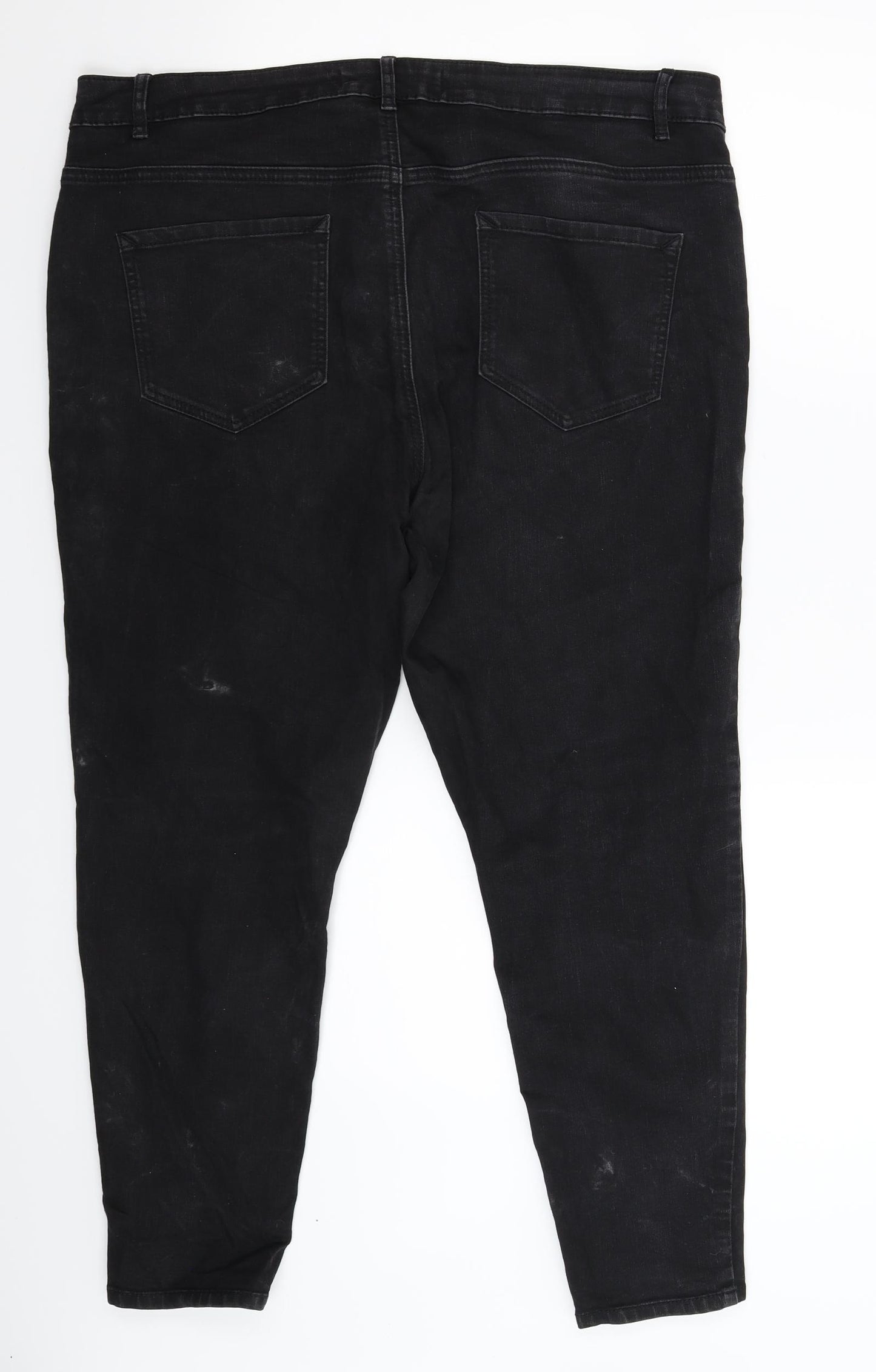 George Womens Black  Denim Skinny Jeans Size 18 L25 in