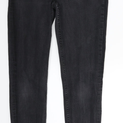 H&M Womens Black  Denim Skinny Jeans Size 10 L28 in