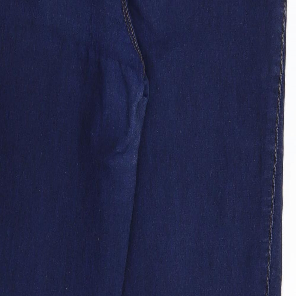 Denim & Co. Womens Blue  Denim Jegging Jeans Size 12 L28 in