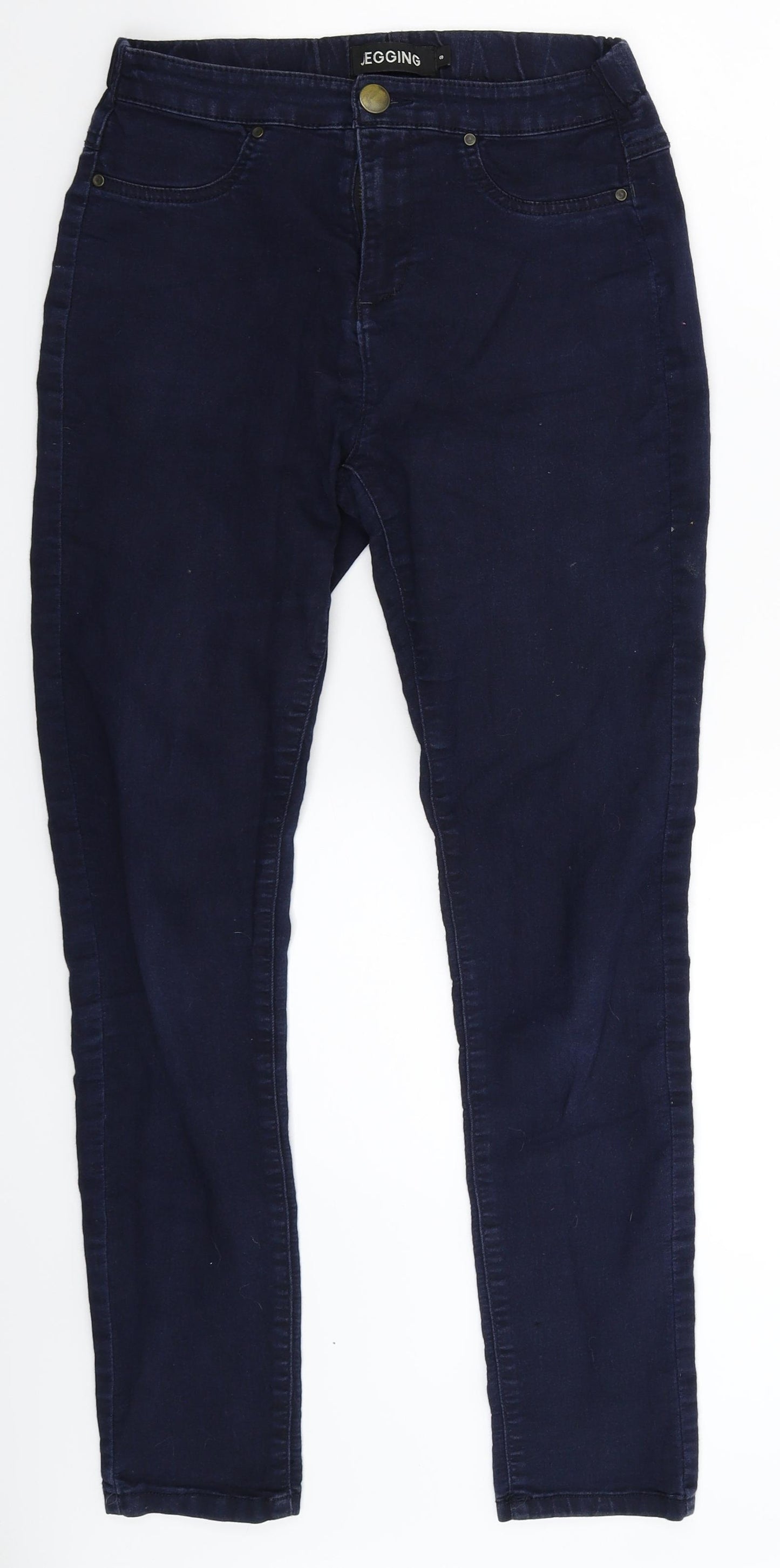 Peacocks Womens Blue  Denim Jegging Jeans Size 8 L27 in