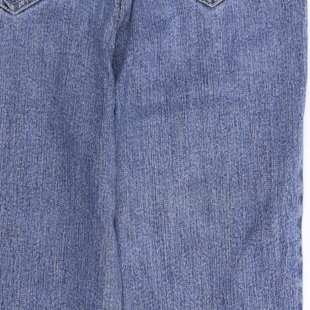 Gloria Vanderbilt Womens Blue  Denim Straight Jeans Size 34 in L27 in