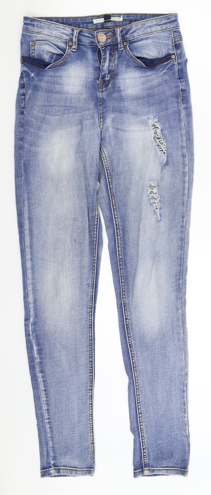 Blonde & Blonde  Womens Blue  Denim Skinny Jeans Size 6 L30 in