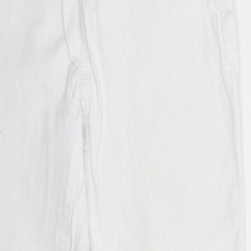 Denim & Co. Womens White  Denim Skinny Jeans Size 12 L27 in