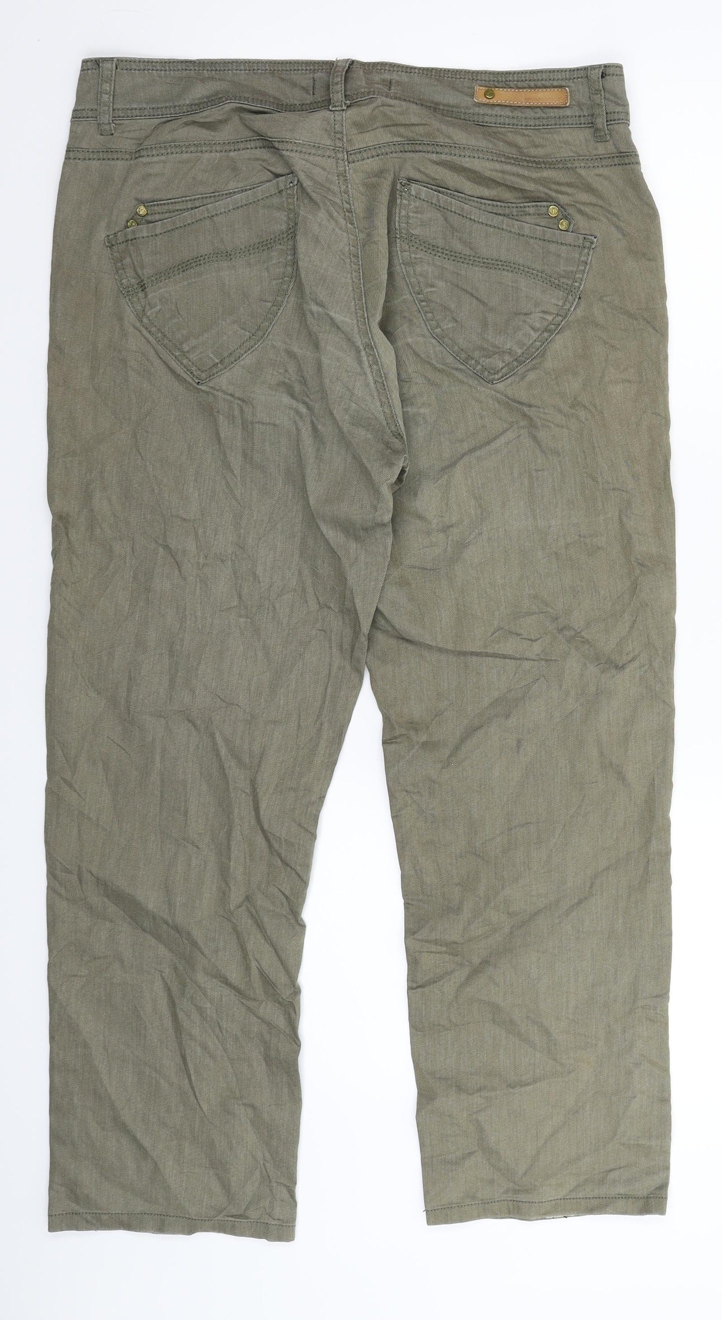 Soyaconcept Womens Green  Denim Straight Jeans Size 33 in L27 in