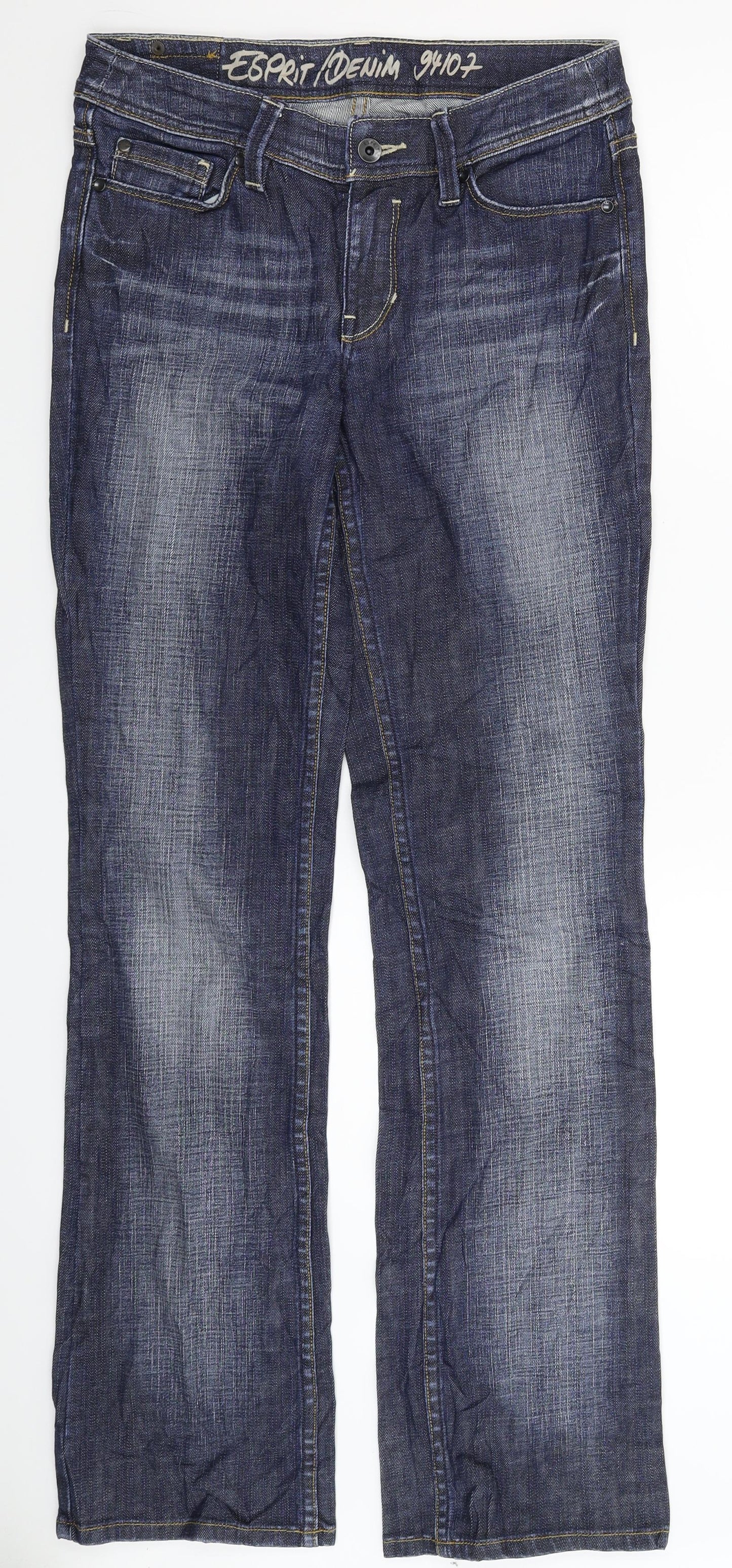Esprit Womens Blue  Denim Bootcut Jeans Size 28 in L33 in