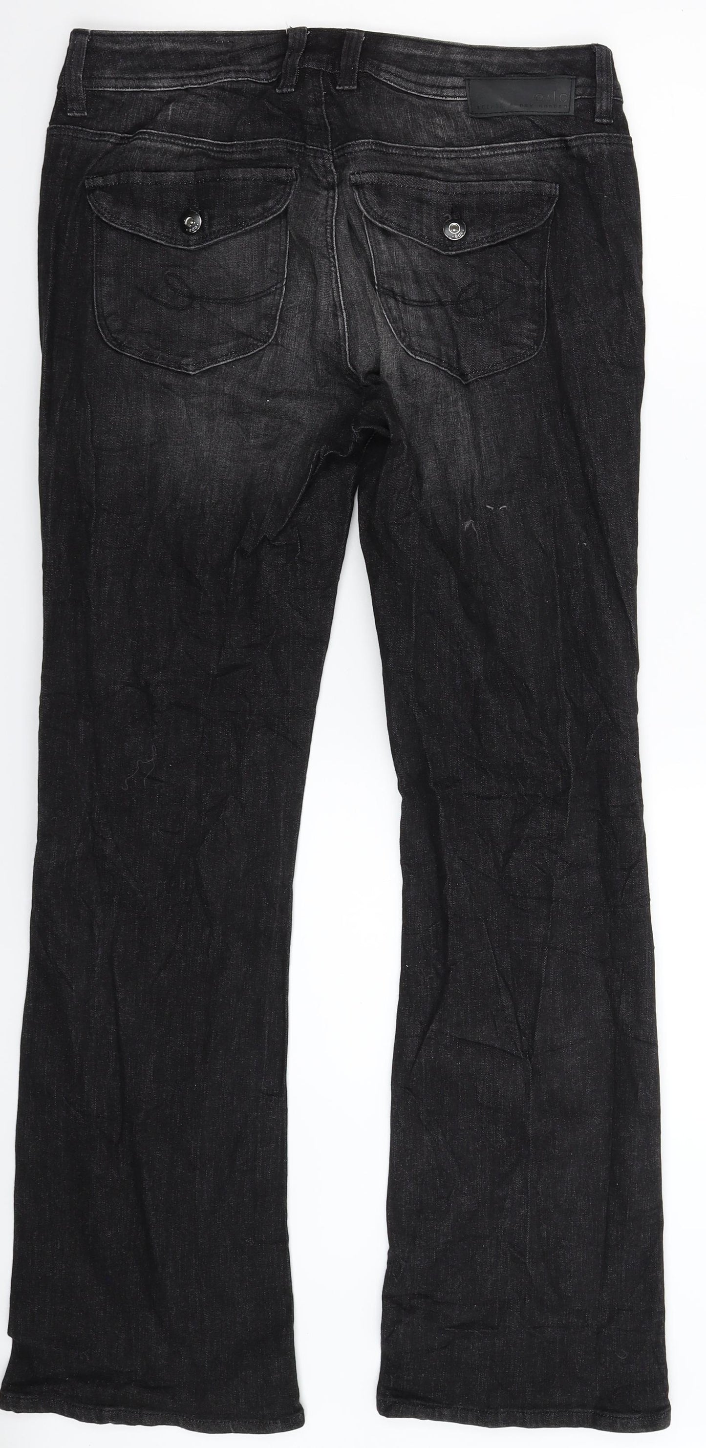 edc by Esprit Womens Black  Denim Bootcut Jeans Size 30 in L30 in