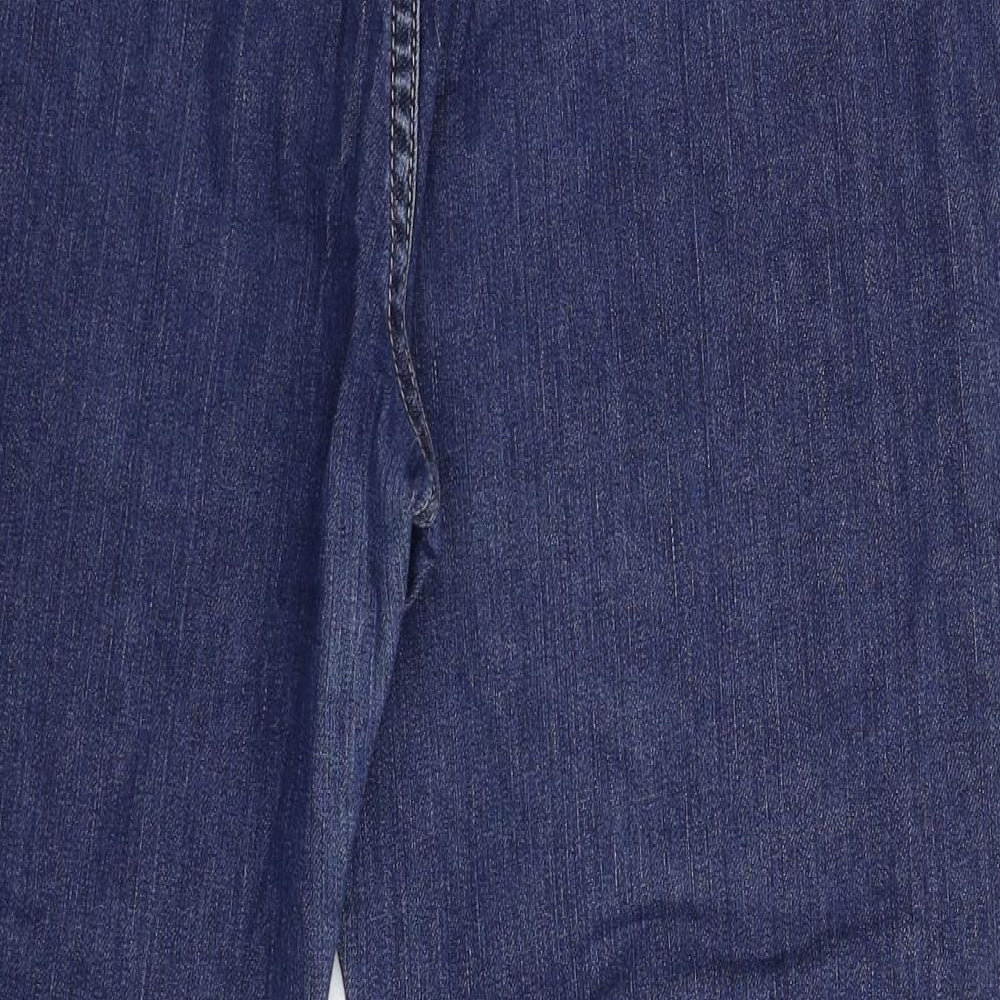 Marks and Spencer Womens Blue  Denim Straight Jeans Size 16 L26 in
