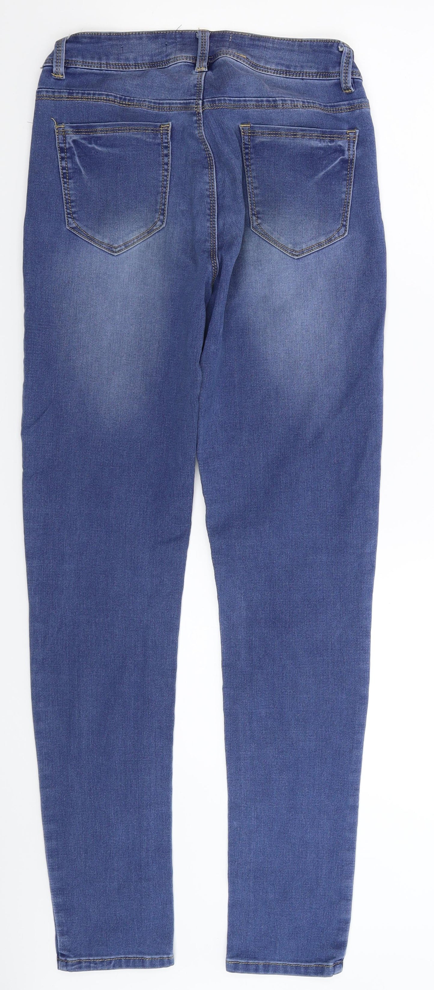 Matalan Womens Blue  Denim Skinny Jeans Size 8 L29 in