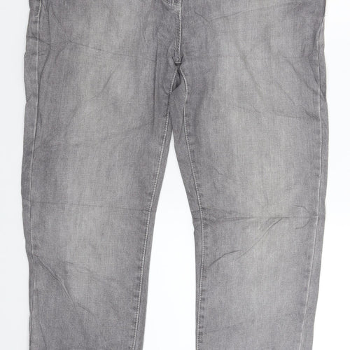 Gina Womens Grey  Denim Skinny Jeans Size 34 in L27 in