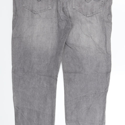 Gina Womens Grey  Denim Skinny Jeans Size 34 in L27 in