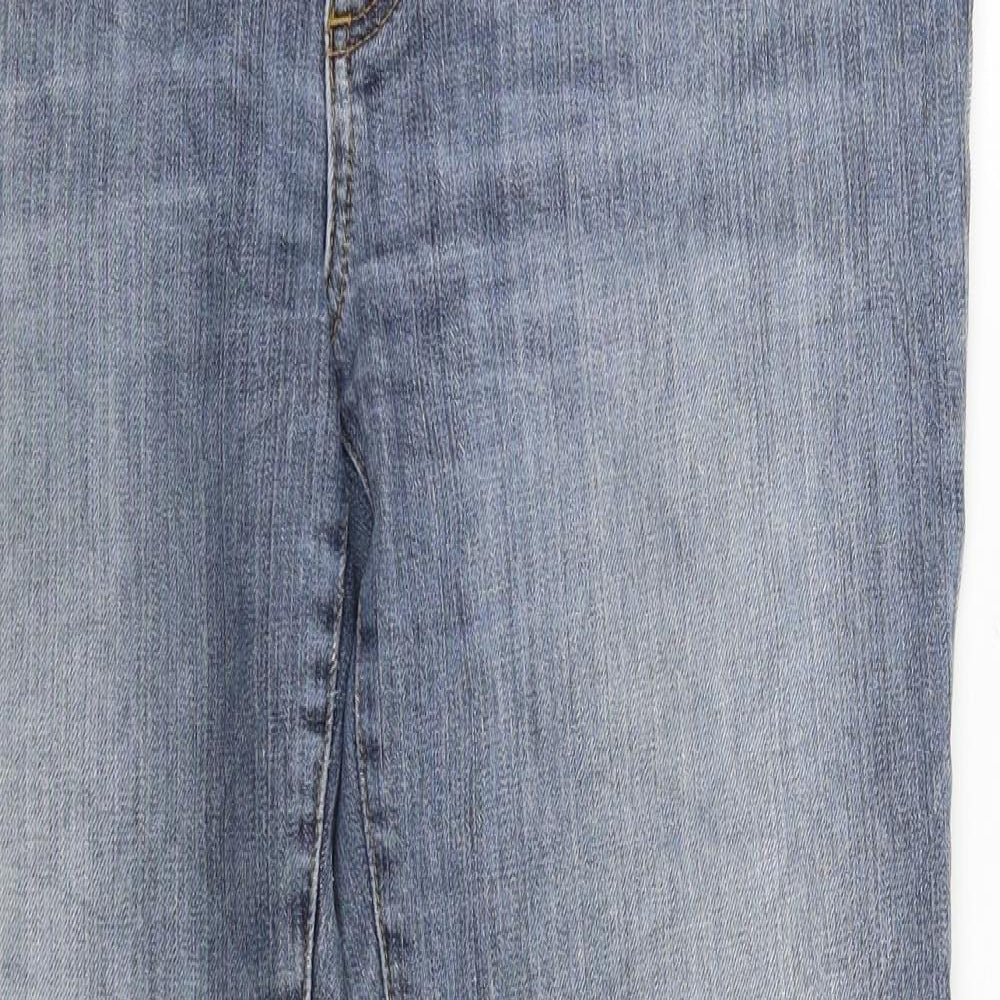 Street One Womens Blue  Denim Flared Jeans Size 34 in L31 in