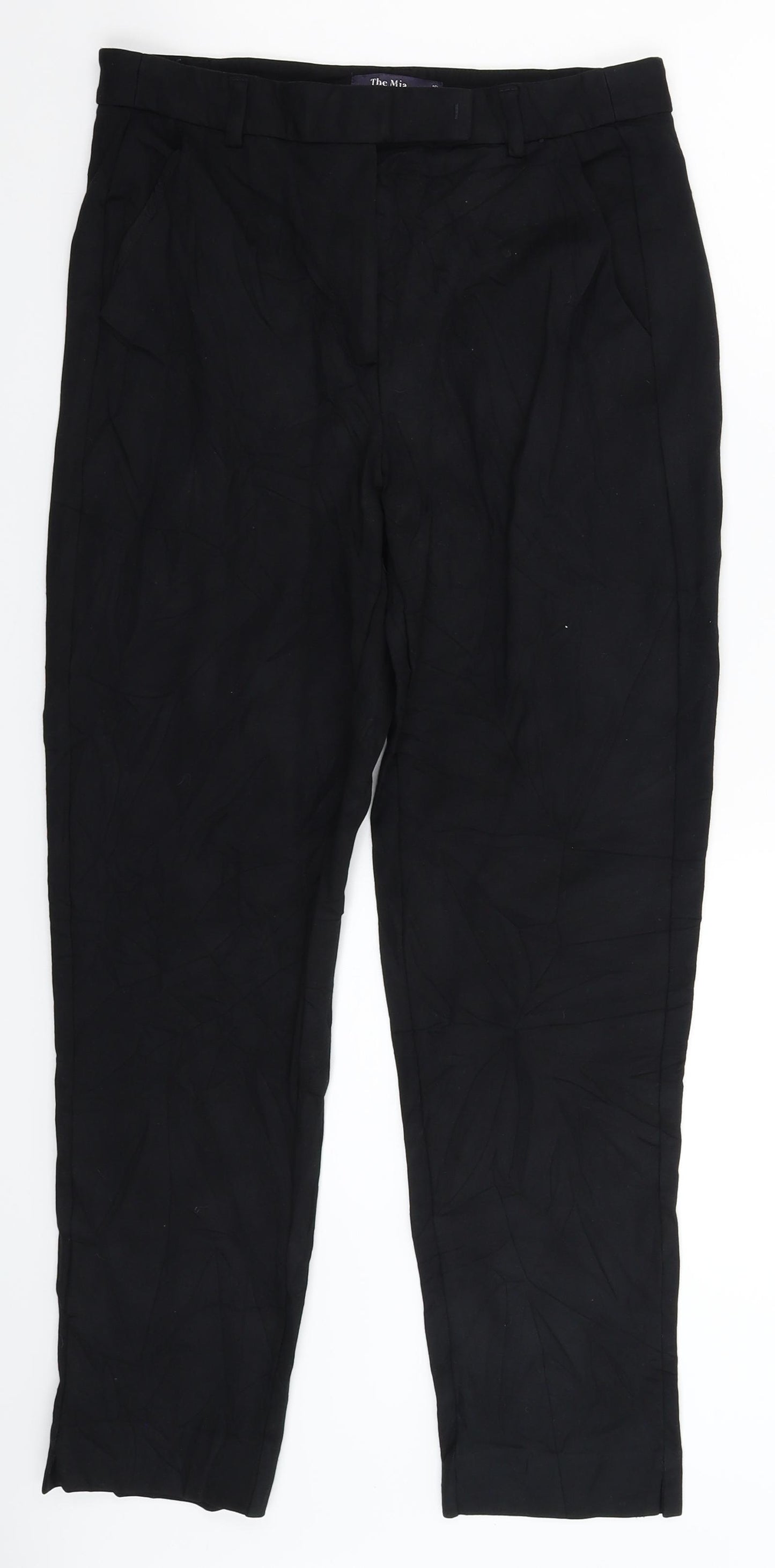 Matalan Womens Black   Trousers  Size 10 L27 in