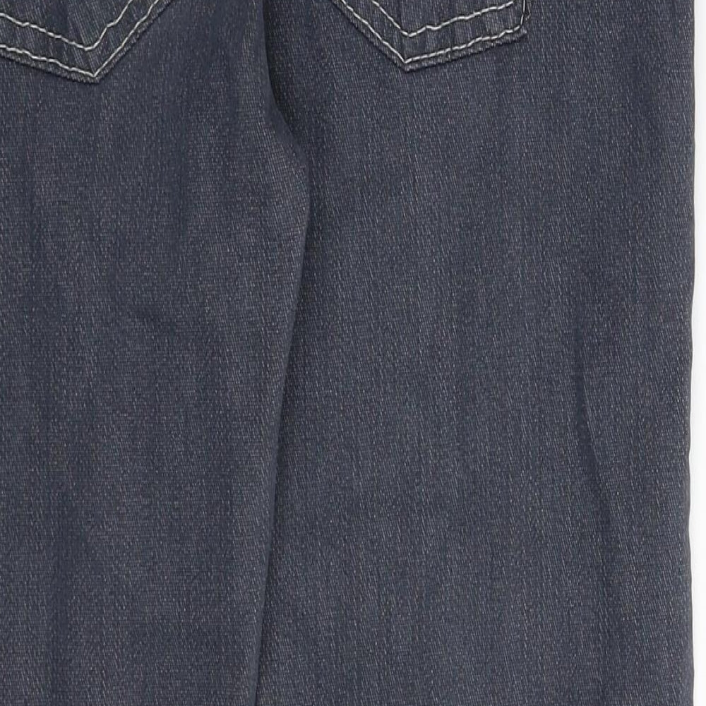 Authentic Womens Grey  Denim Straight Jeans Size 30 in L25 in