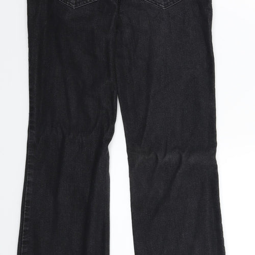 Principles Womens Black  Denim Straight Jeans Size 8 L28 in
