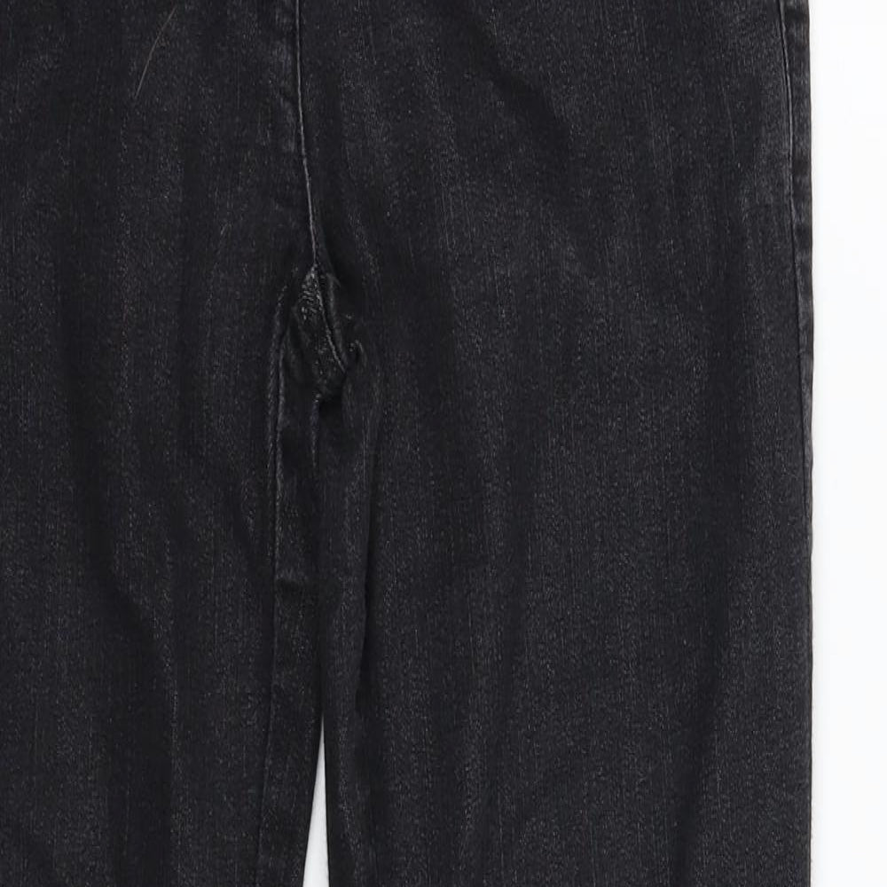 Principles Womens Black  Denim Straight Jeans Size 8 L28 in