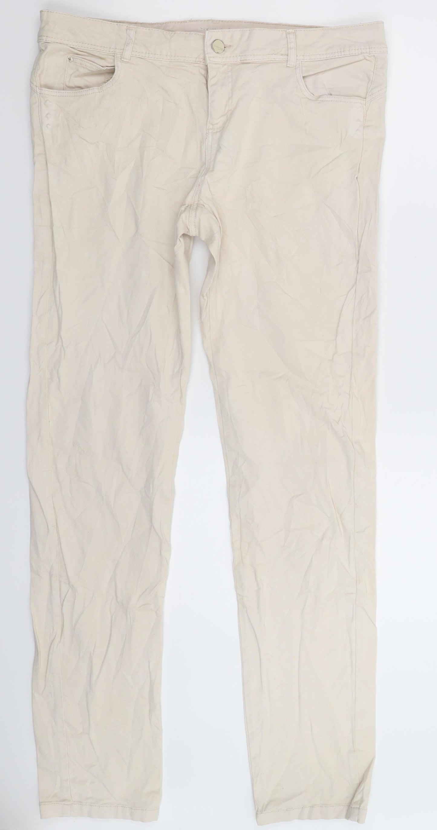 Promod Womens Beige   Jegging Jeans Size 34 in L32 in