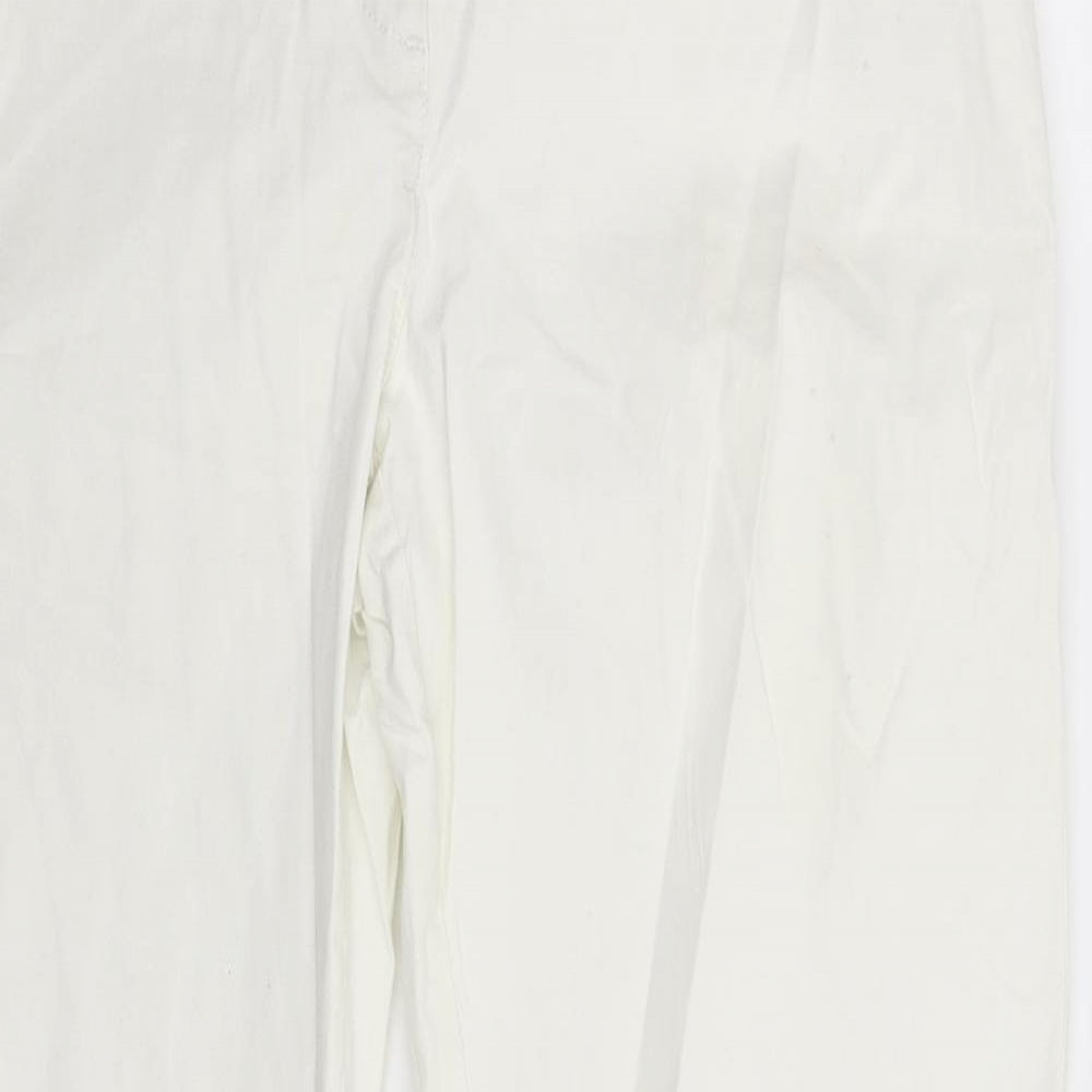 TU Womens White   Trousers  Size 12 L30 in