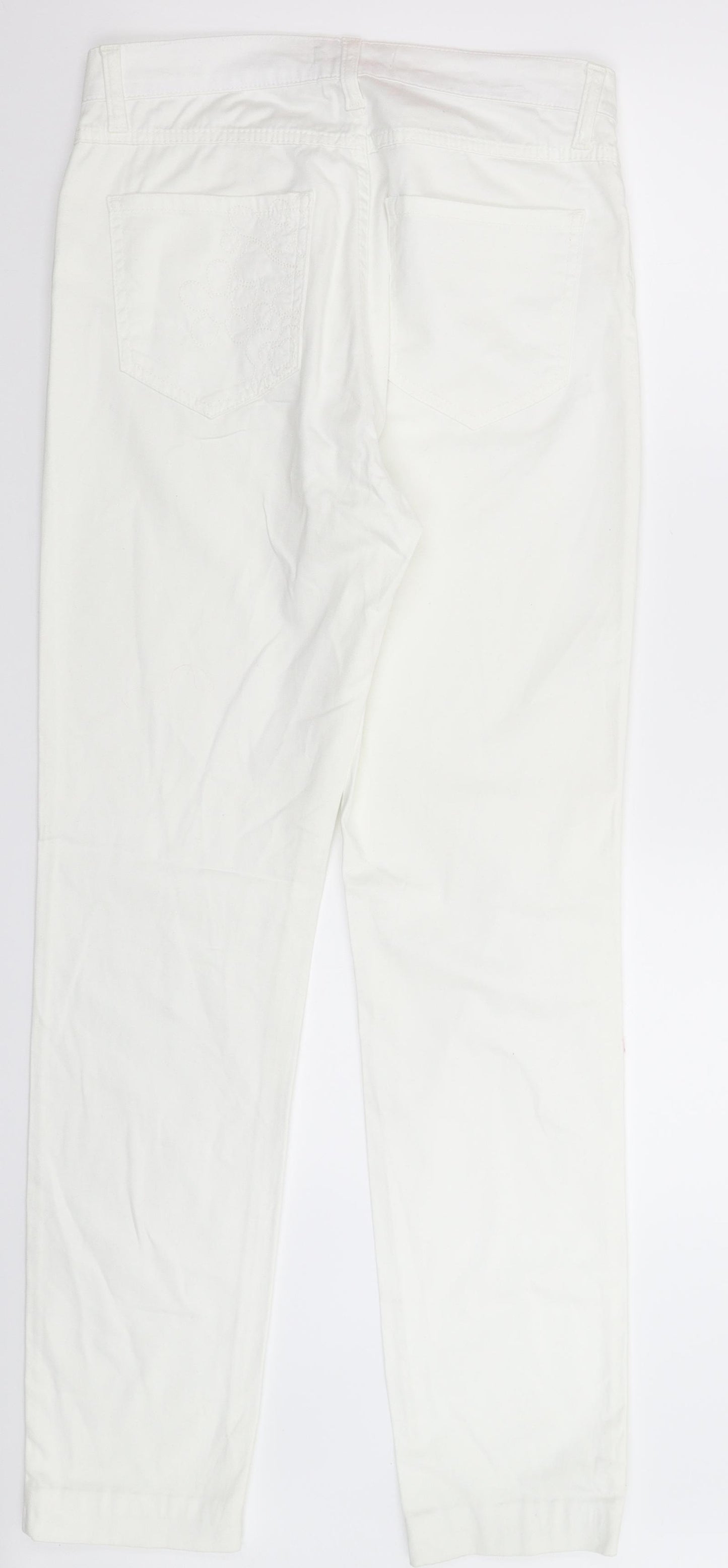 Anise Womens White   Trousers  Size 12 L32 in