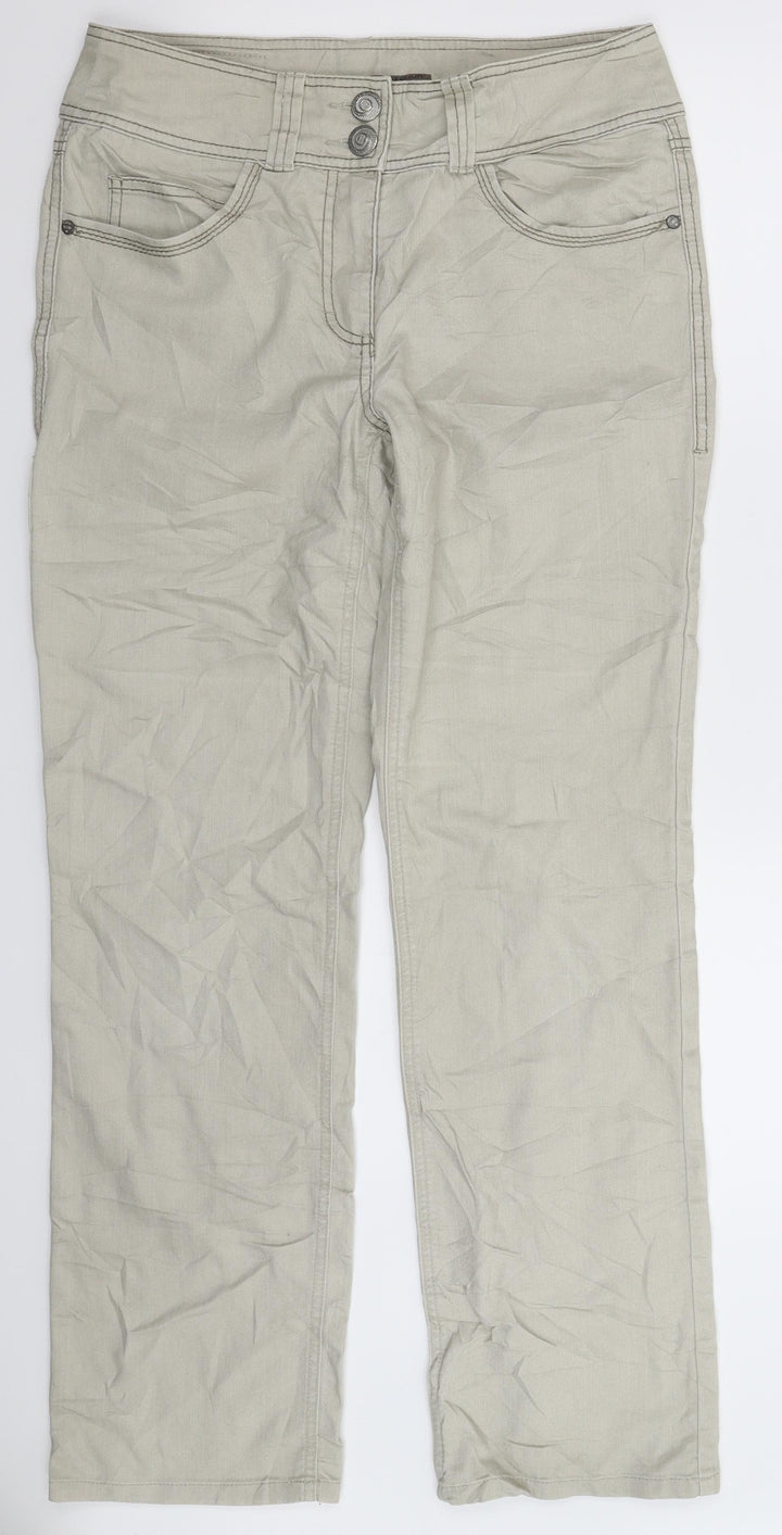 Cecil Womens Grey  Denim Straight Jeans Size 31 in L31 in