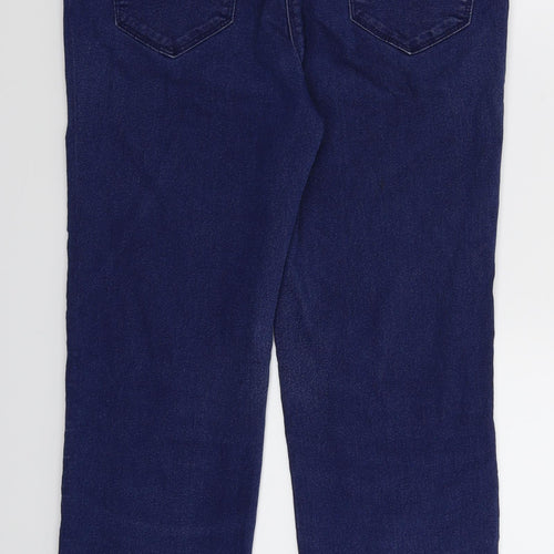 Bonmarché Womens Blue  Denim Straight Jeans Size 12 L27 in