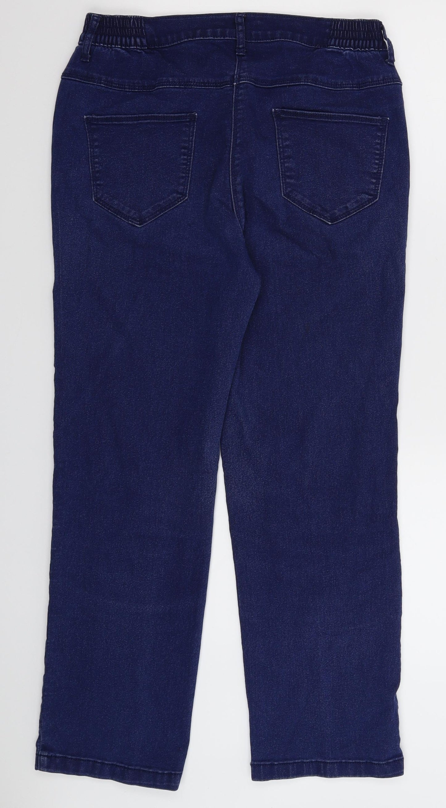 Bonmarché Womens Blue  Denim Straight Jeans Size 12 L27 in