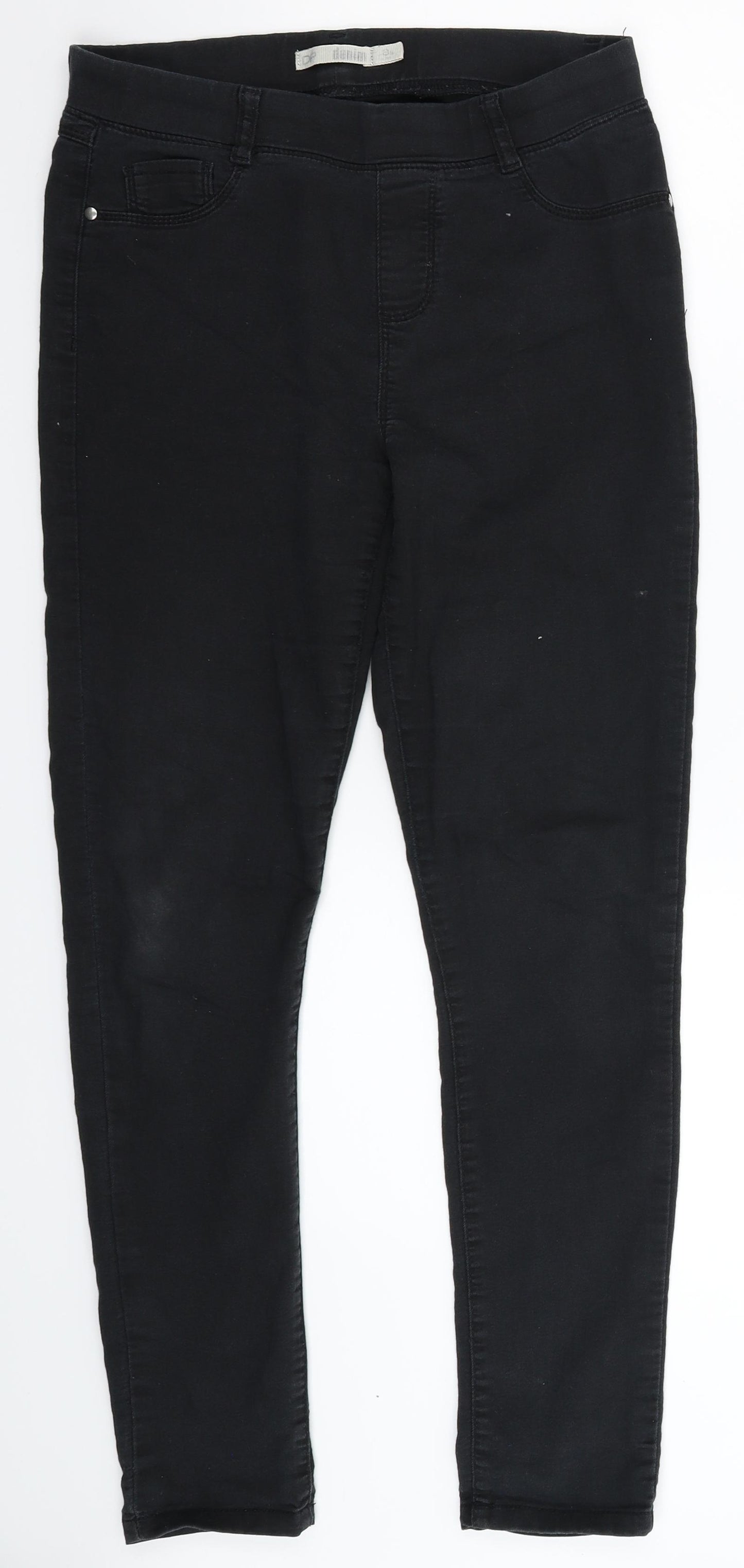 Dorothy Perkins Womens Black  Denim Jegging Jeans Size 10 L28 in