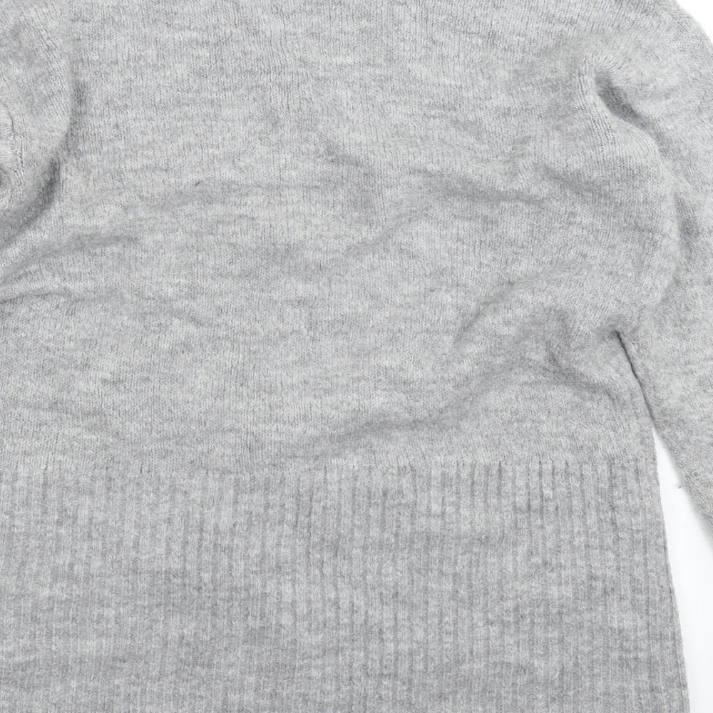 F&F Womens Grey  Knit Cardigan Jumper Size 16