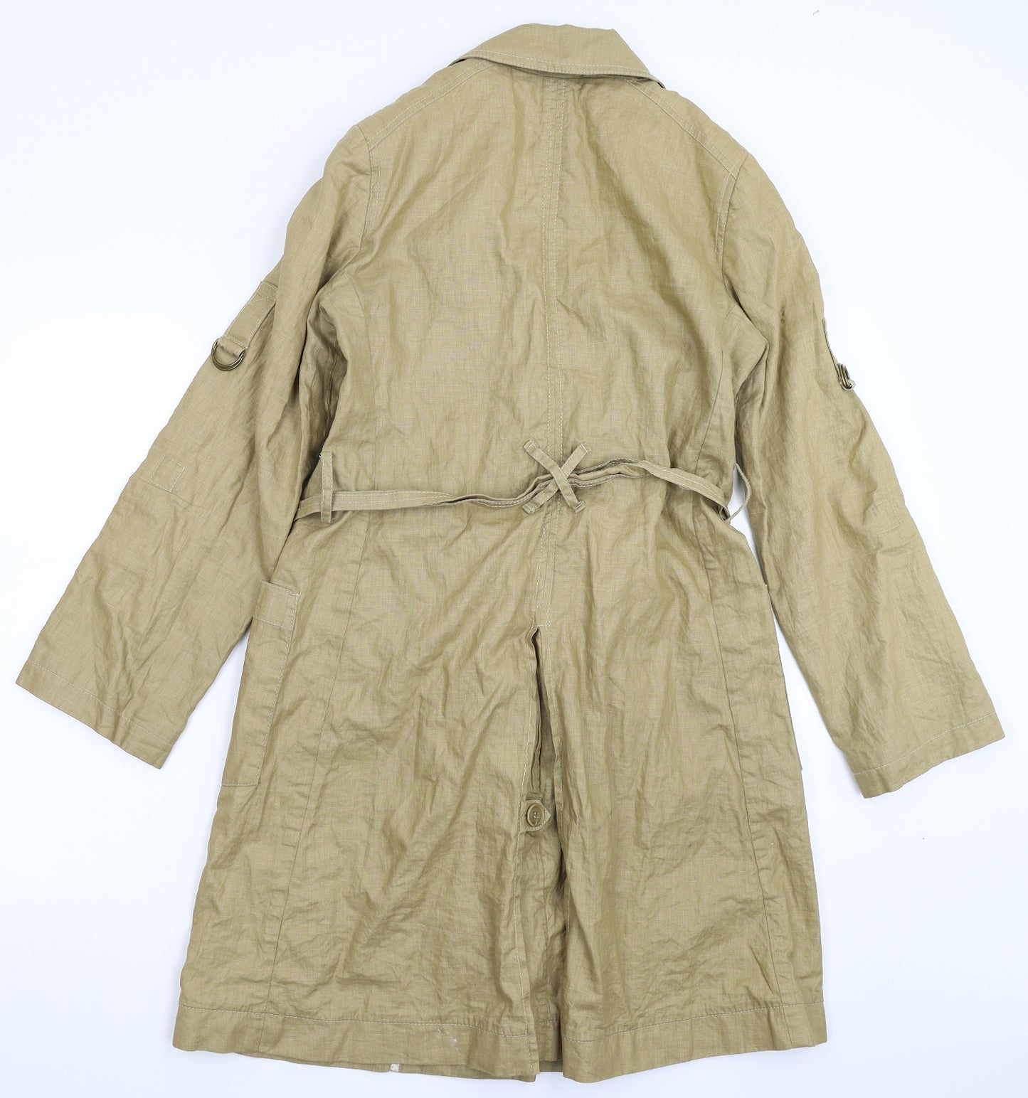 Jigsaw Womens Beige   Overcoat Coat Size 10