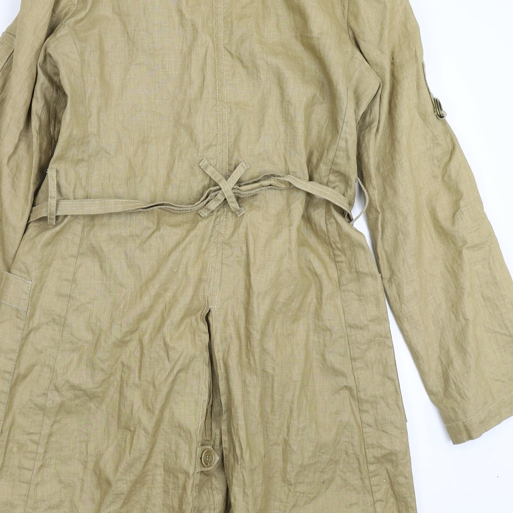 Jigsaw Womens Beige   Overcoat Coat Size 10