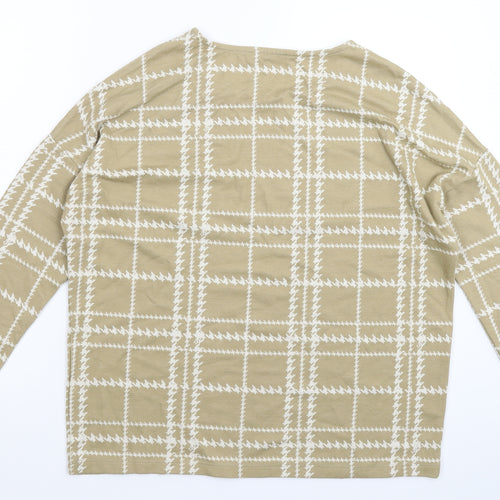 TU Womens Beige Fair Isle  Pullover Jumper Size 14