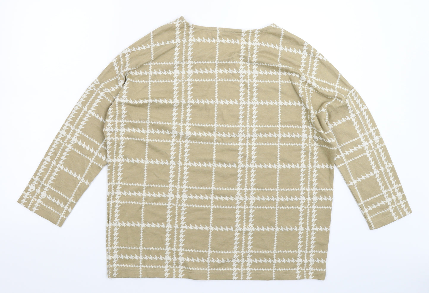 TU Womens Beige Fair Isle  Pullover Jumper Size 14