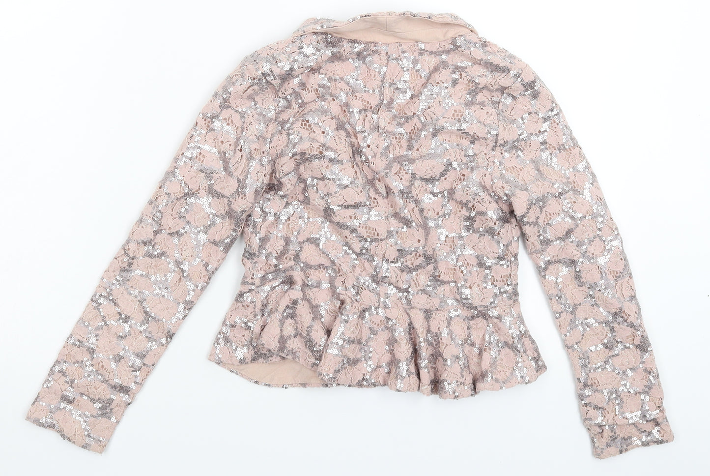 NEXT Girls Pink Floral  Jacket Blazer Size 9 Years