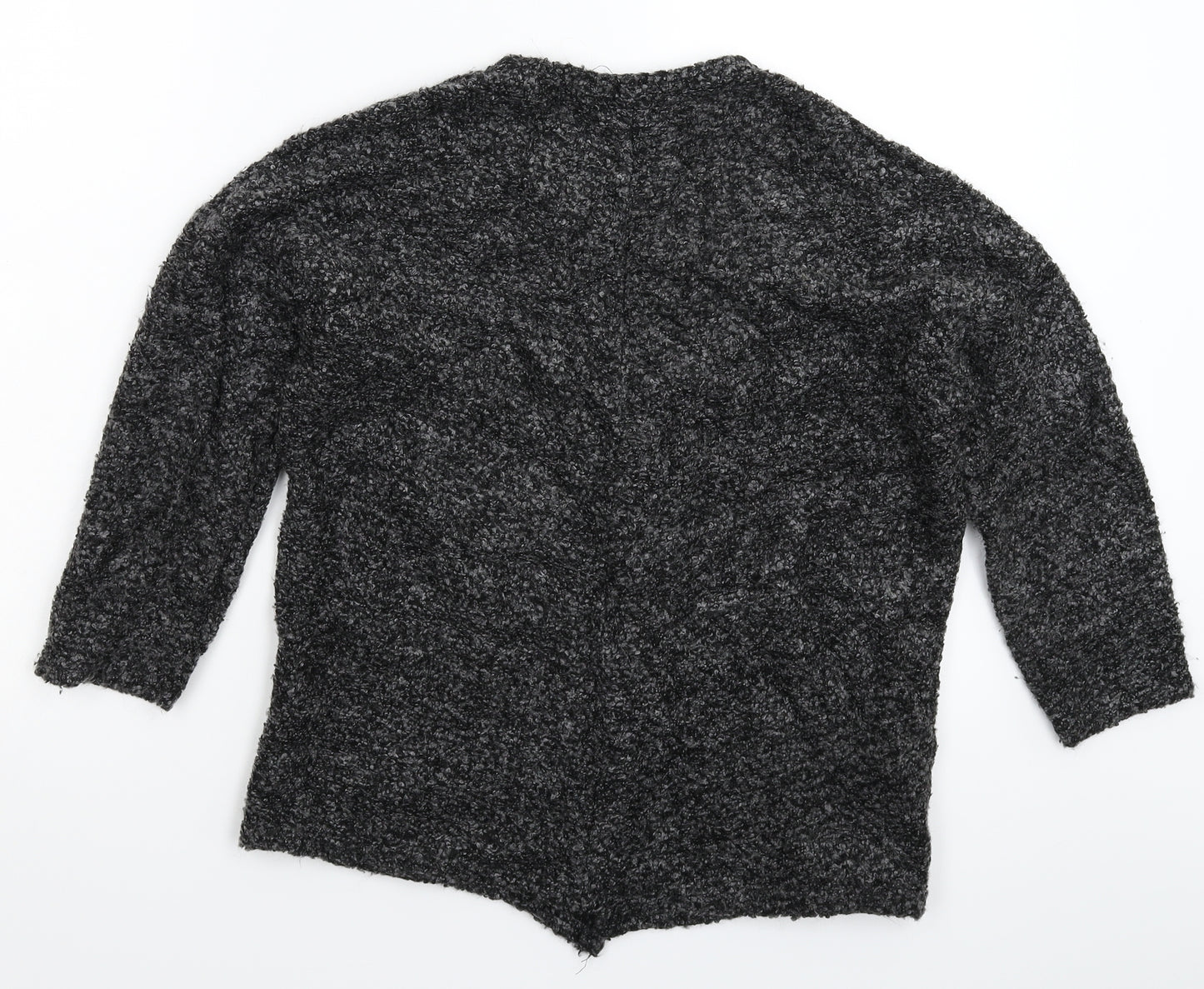 Divided Womens Black  Knit Cardigan Jumper Size S